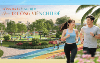 Công viên trung tâm sở hữu mảng xanh ngút ngàn và hồ cảnh quan thơ mộng, mang đến không gian thư giãn tuyệt vời cho toàn cư dân.