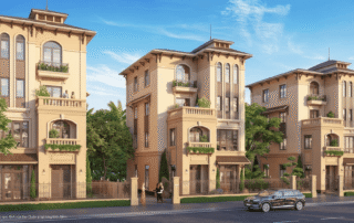 Những căn biệt thự đơn lập sở hữu kiến trúc sang trọng với không gian sân vườn rộng lớn, mang lại sự riêng tư tuyệt đối cho gia chủ.