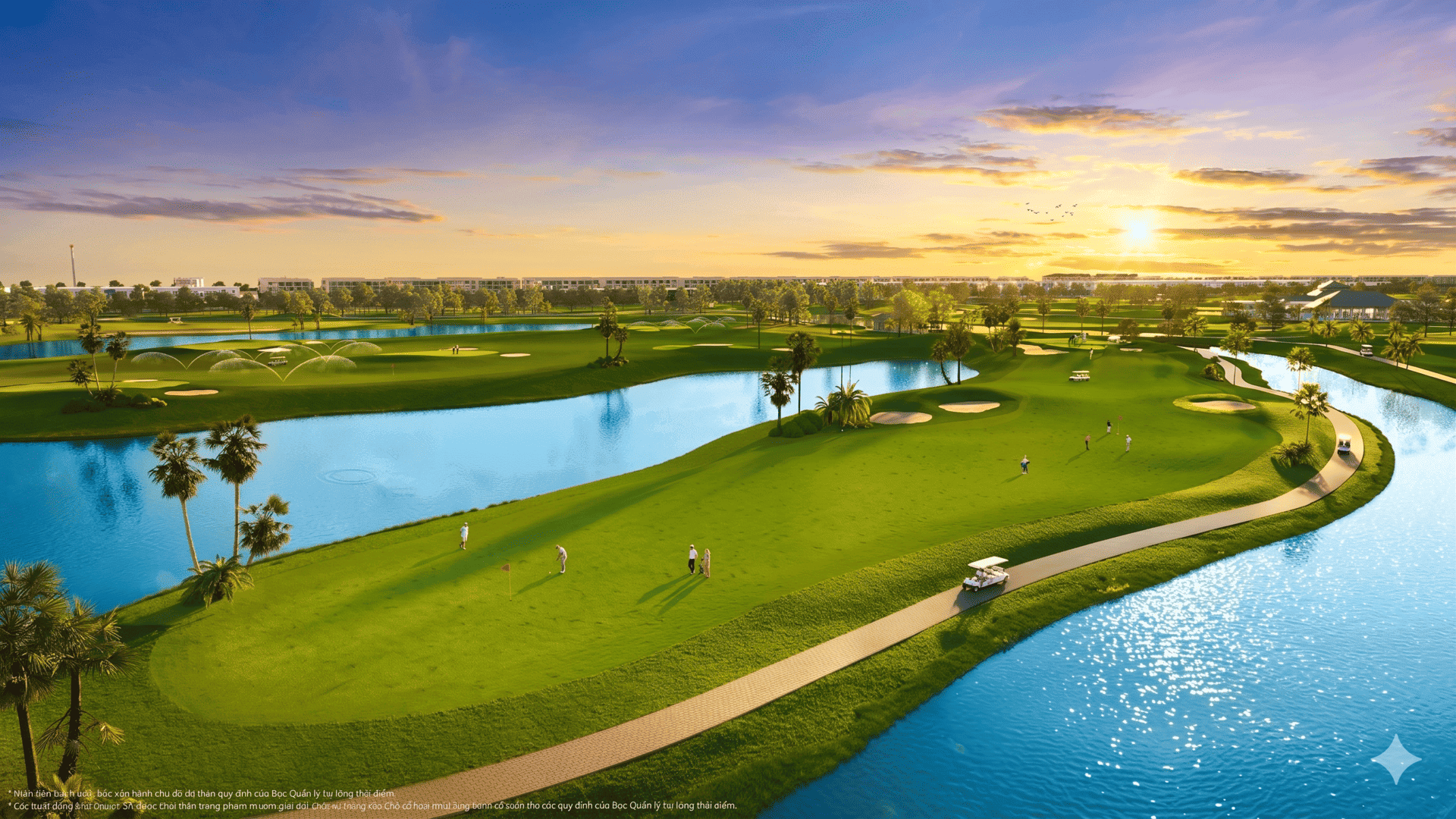 Sân golf thương hiệu quốc tế, mang đến trải nghiệm giải trí thư giản đỉnh cao nhất.