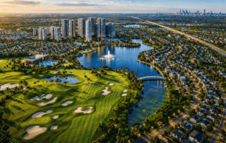 Vẻ đẹp lung linh của toàn đại đô thị Vinhomes Saigon Park Hóc Môn khi các tòa nhà và quảng trường được thắp sáng nghệ thuật.